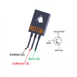 BD136 PNP Transistor 1.5A 45V