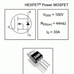 IRF540N Power MOSFET N-Channel 100V 33A