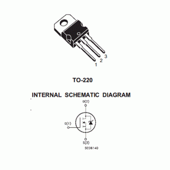 IRF840 N-Channel Power MOSFET 500V 8A