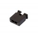 Female Jumper Socket Open Top Black 2.54mm          