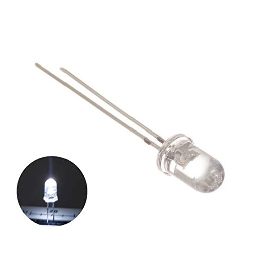 LED White Clear 5mm / White Light Emitting Diode