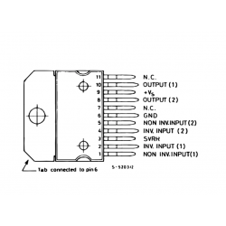TDA2009A 10W Stereo Amplifier