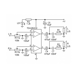 TDA2822D Dual Audio Power Amplifier