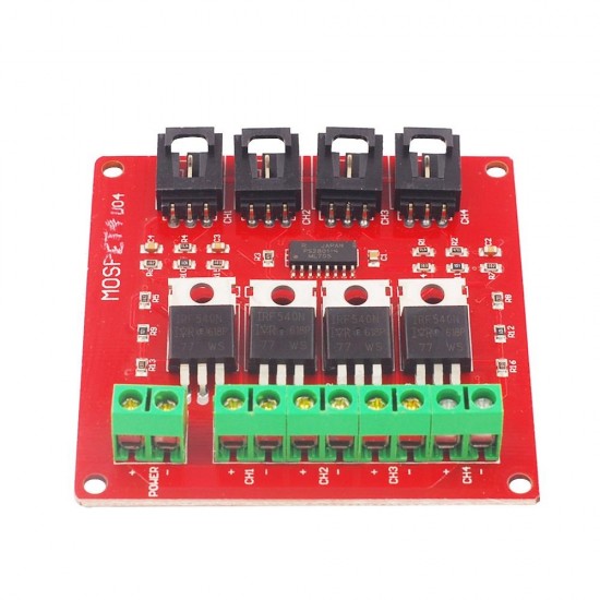 MOSFET Switch Module for Four Channel 4 Route MOSFET Button IRF540 V4.0