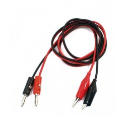Alligator Test Lead Clip To Banana Plug Probe Cable for Multimeters or Power Supply