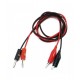 Alligator Test Lead Clip To Banana Plug Probe Cable for Multimeters or Power Supply