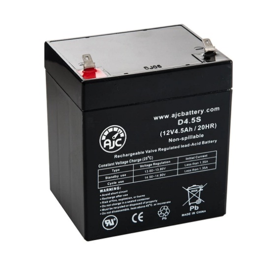Battery 12V 4.5AH Sealed Lead Acid