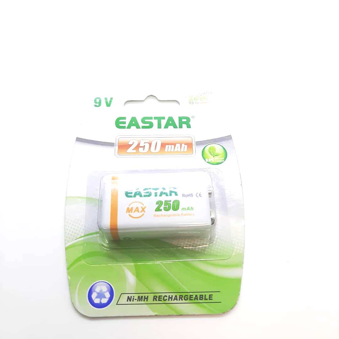 Battery 9V Ni-MH 250 mA Rechargeable