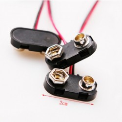 Battery 9V Snap Connector Clip Lead Wires Holder
