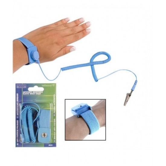 yan Anti-Static Wrist Strap ESD-safe Reusable Against Static Discharge 