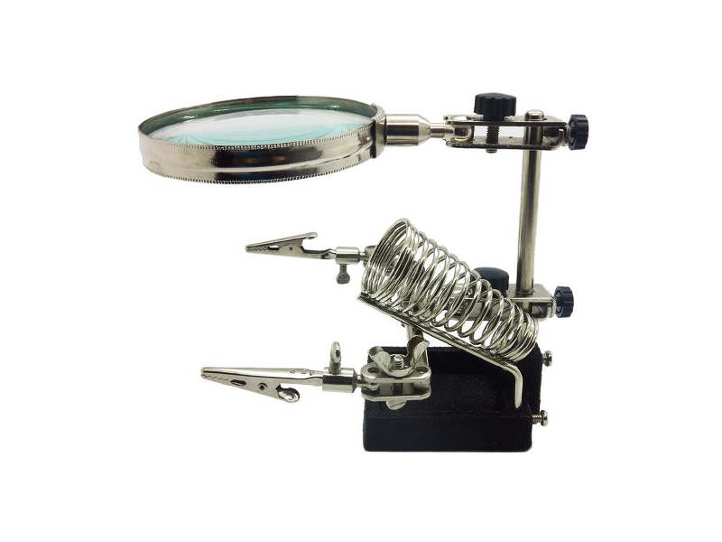 Helping Hand Magnifier With Soldering Stand