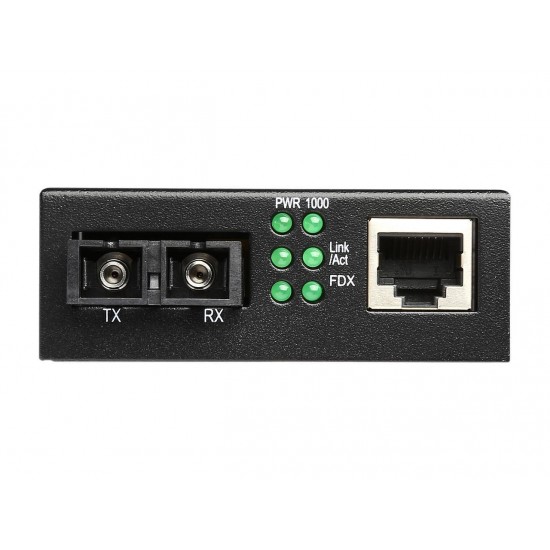 Mini Media Converter Net Switch - 10/100/1000Base-TX to 1000Base-FX  (20Km) 