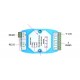 Isolated RS-232/RS485 to 4 Port RS485 Hub Industrial Ethernet module