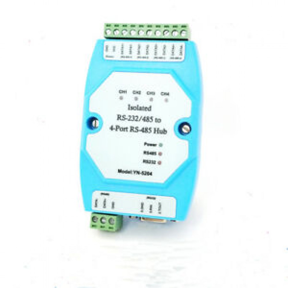 Isolated RS-232/RS485 to 4 Port RS485 Hub Industrial Ethernet module | Smart Home | Electronic Components | TwinsChip