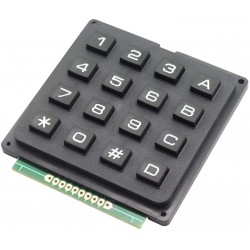Keypad  4X4 Matrix Black 16-Button