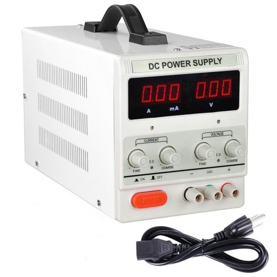 30V 10A Adjustable DC Power Supply  Variable Digital LabTest 110V
