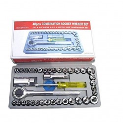 Multi Purpose Combination Socket Wrench Set Ratchet Screwdriver Set 1/4 inch