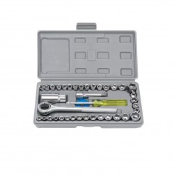 Multi Purpose Combination Socket Wrench Set Ratchet Screwdriver Set 1/4 inch