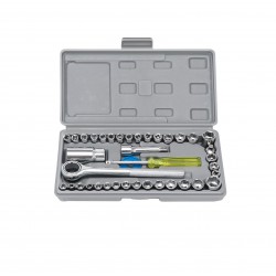 Multi Purpose Combination Socket Wrench Set Ratchet Screwdriver Set 1/4 inch