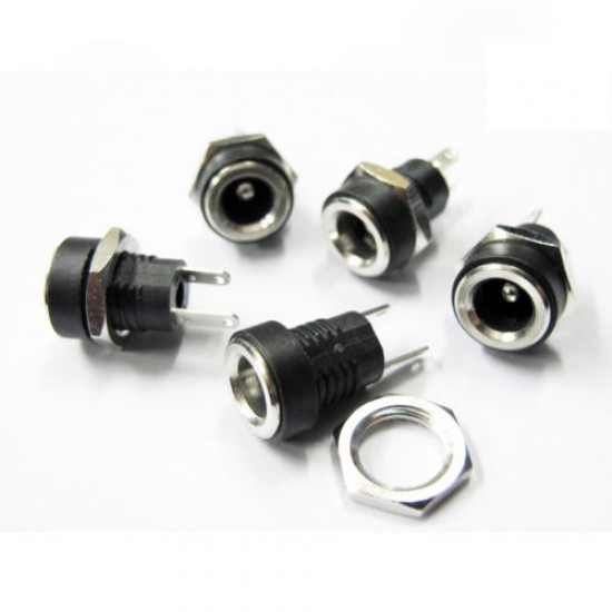 Panel DC Power Connector jack 2.1mm X 5.5mm Small Panel DC Power Connector jack 2.1mm X 5.5mm Small