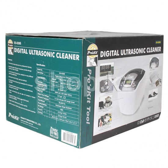 Pro'sKit Digital Ultrasonic Cleaner SS-820B