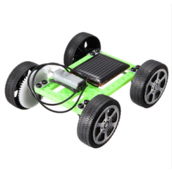 Mini Solar Powered Toy DIY Car Kit Children Educational Gadget 