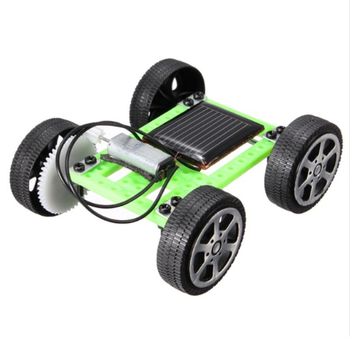 Mini Solar Powered Toy DIY Car Kit Children Educational Gadget