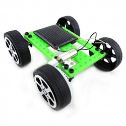 Mini Solar Powered Toy DIY Car Kit Children Educational Gadget 