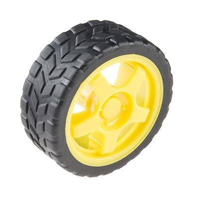 Wheels 65mm Rubber For Robot Chassis & Gear Motor