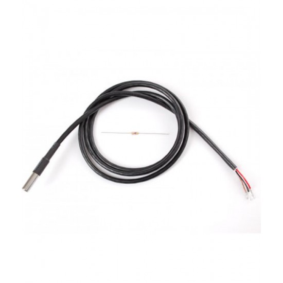 DS18B20 Temperature Sensor waterproof 1M, range: - 55 C to +125 C