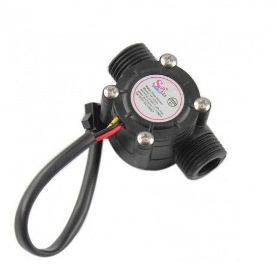 DC5~18V Water Flow Hall Sensor Switch Flow Meter Flowmeter Counter 1~30L/min